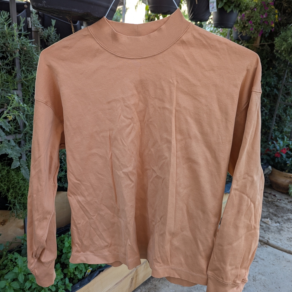 Uniqlo Camel Long Sleeve Top